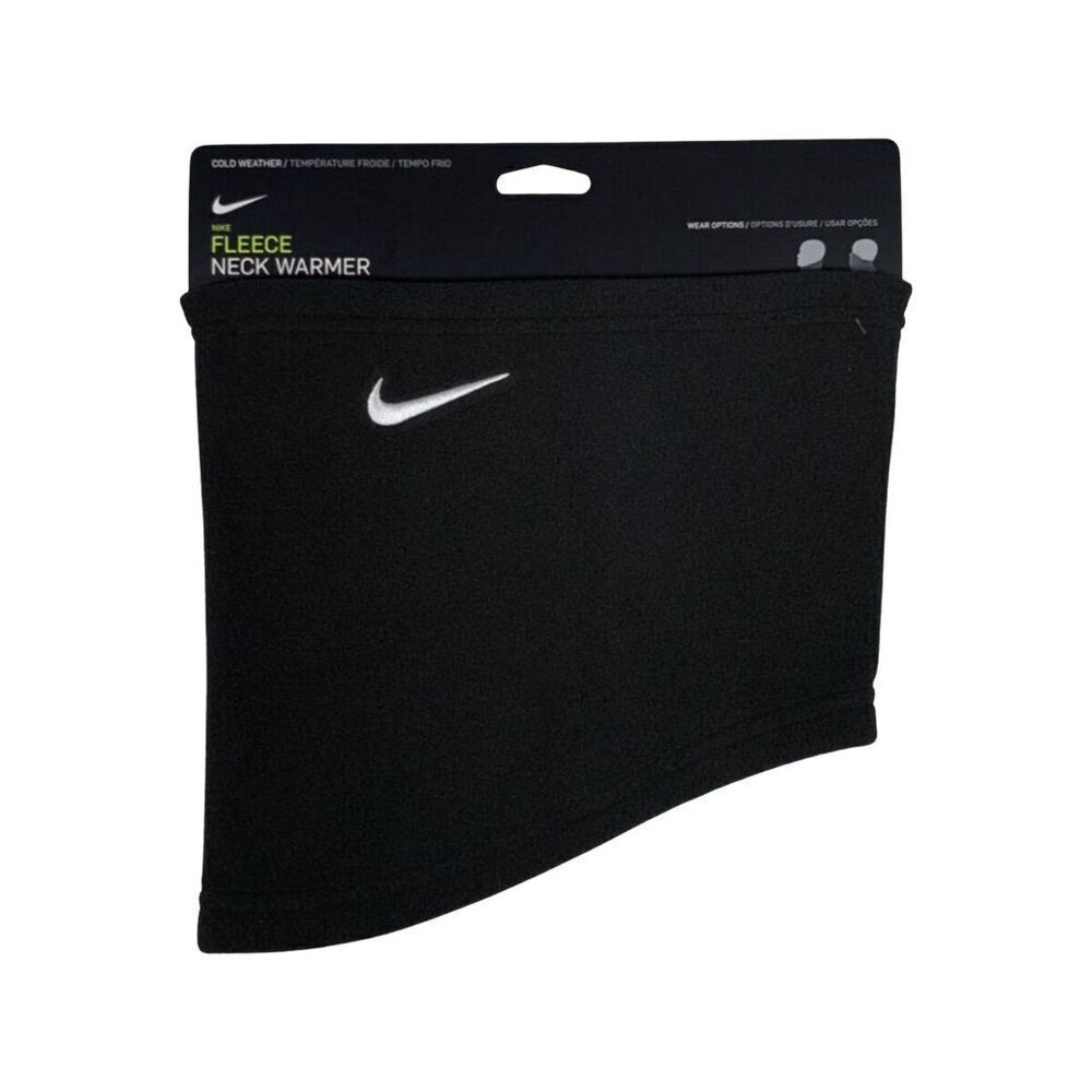 Nike Fleece Neck Gaiter Warmer Black Unisex - New With Tags Swoosh Logo